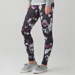 Lululemon Wunder Under Pant Leggings Kara Blossom Multi size 4
